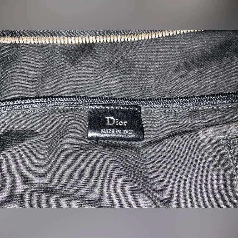 Dior Homme Oblique Coated Canvas Briefcase Black Authentic Italy AS-IS Project